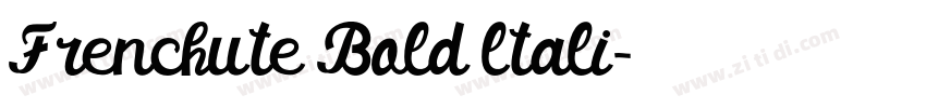 Frenchute Bold ltali字体转换
